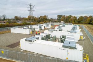 The 40MW battery storage facility at Glassenbury, Kent