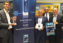 Socomec’s energy storage solution wins award in Munich