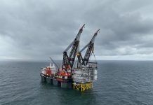 HVDC offshore converter station lifted into place