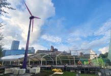 Portable wind turbine to power Skate Manchester