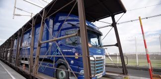 First electric truck travels through Channel Tunnel