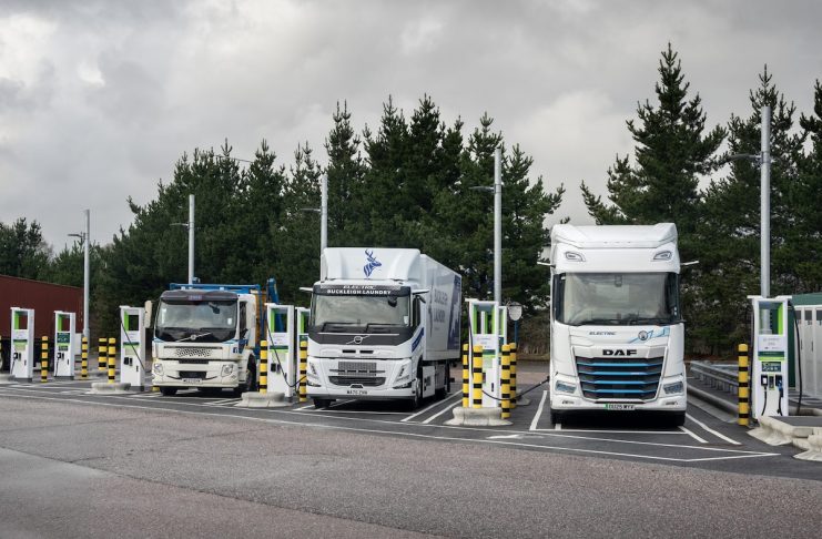 Gridserve opens two eHGV charging hubs