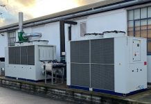 Harrier implements process-dedicated chillers and free cooling for high-volume photo printing