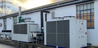 Harrier implements process-dedicated chillers and free cooling for high-volume photo printing