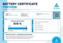 AVILOO launches warranty protection based on independent battery diagnostics