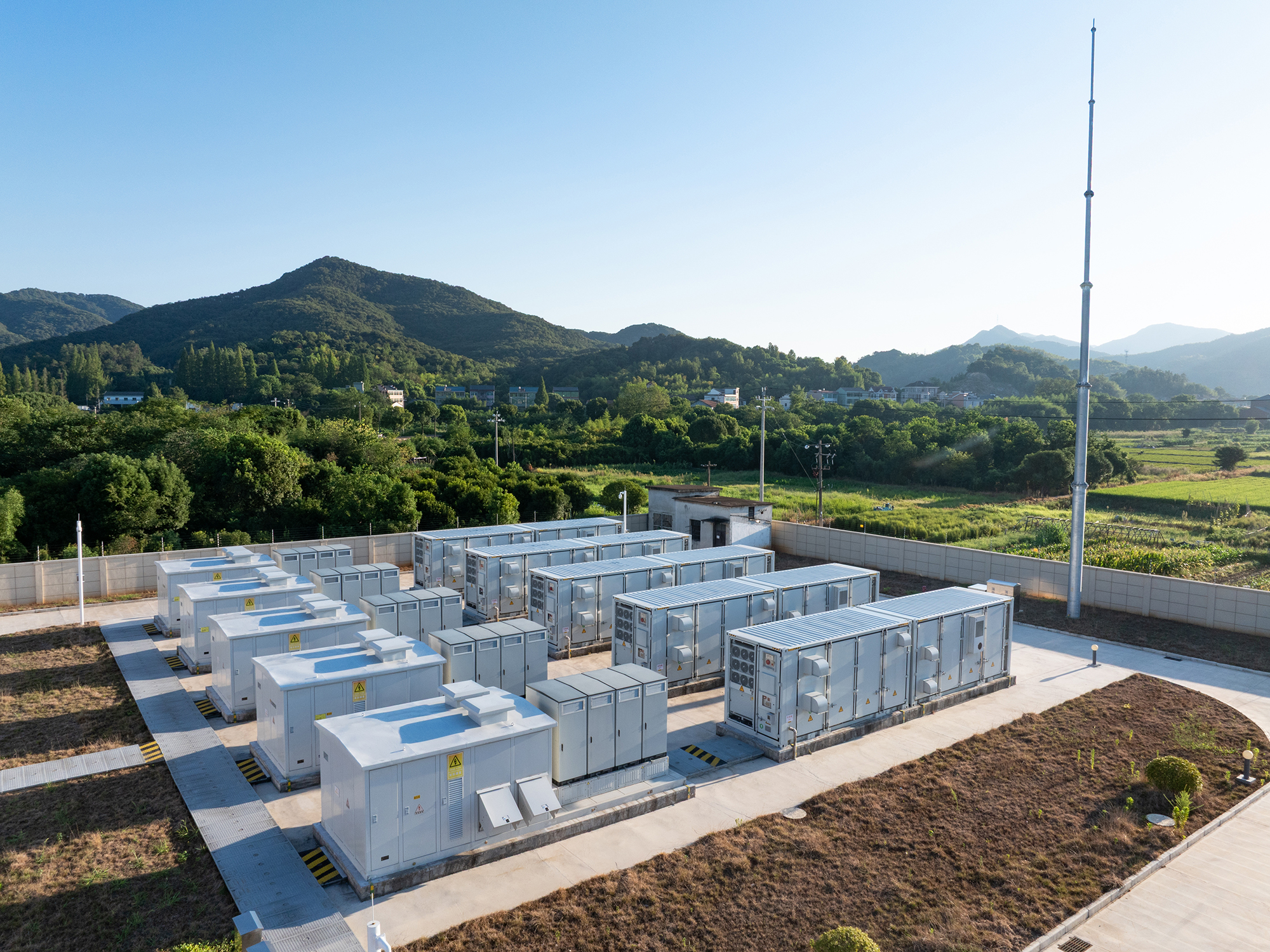 Overlooking the energy storage power station