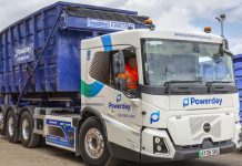 Powerday takes delivery of Volvo electric hookloaders