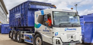 Powerday takes delivery of Volvo electric hookloaders