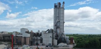 Groundwork is progressing well to build a carbon capture facility at Heidelberg Materials in north Wales.
