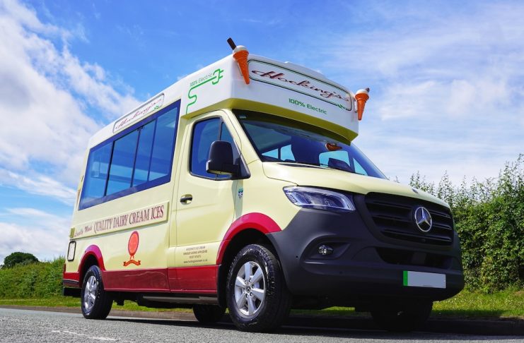 Fully certified electric ice cream van unveiled
