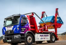 A&M Smith puts Renault Trucks electric skip loader to work