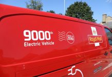 Royal Mail reaches 9,000th electric van milestone