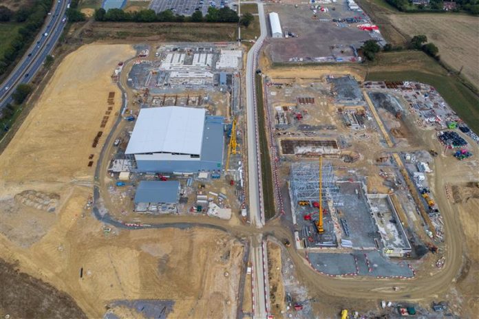 rsteds Hornsea 3 Onshore Converter station site near Norwich in Norfolk where the Battery Energy Storage will