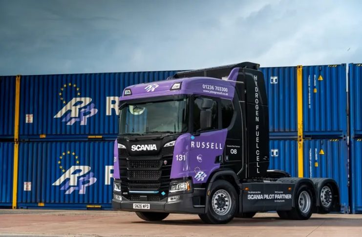 John G Russell to test Scania hydrogen HGVs